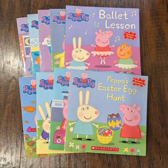 *3/$25* Lot of 9 Peppa Pig Softcover Books - Picture 1 of 4